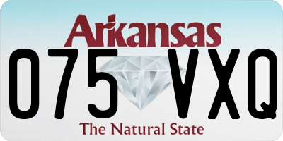 AR license plate 075VXQ