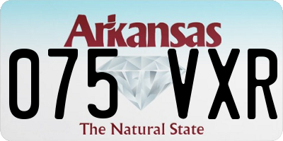 AR license plate 075VXR