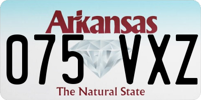 AR license plate 075VXZ