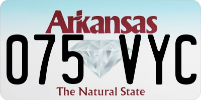 AR license plate 075VYC