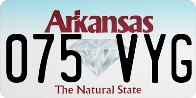 AR license plate 075VYG