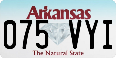 AR license plate 075VYI