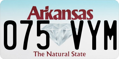 AR license plate 075VYM