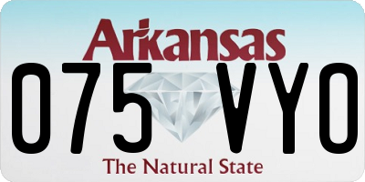 AR license plate 075VYO