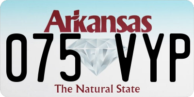 AR license plate 075VYP
