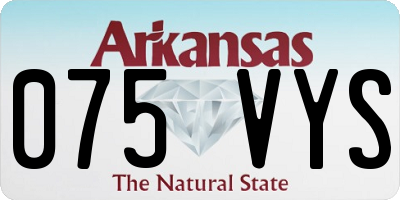 AR license plate 075VYS