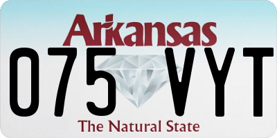 AR license plate 075VYT