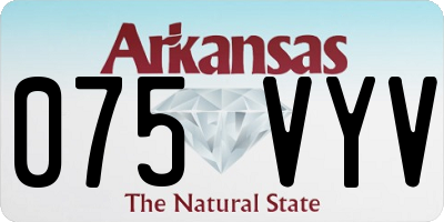 AR license plate 075VYV