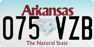 AR license plate 075VZB
