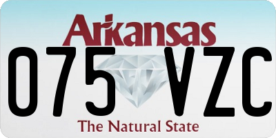 AR license plate 075VZC