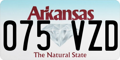 AR license plate 075VZD