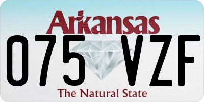 AR license plate 075VZF