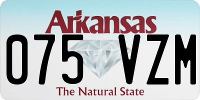 AR license plate 075VZM