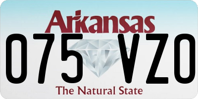 AR license plate 075VZO