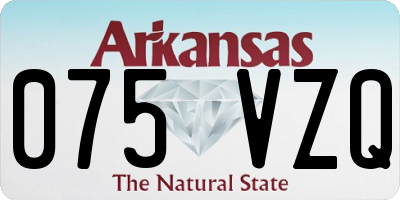 AR license plate 075VZQ