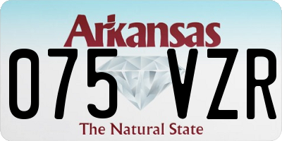 AR license plate 075VZR