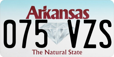 AR license plate 075VZS