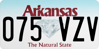 AR license plate 075VZV