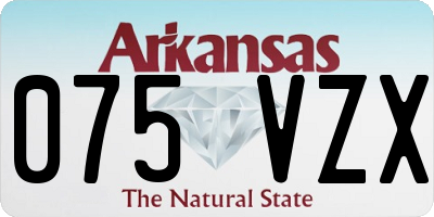 AR license plate 075VZX