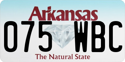 AR license plate 075WBC