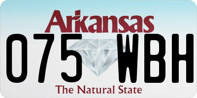 AR license plate 075WBH