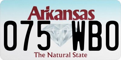 AR license plate 075WBO