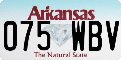AR license plate 075WBV