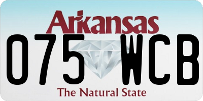 AR license plate 075WCB