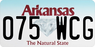 AR license plate 075WCG