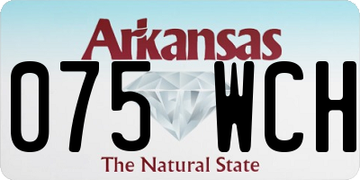 AR license plate 075WCH