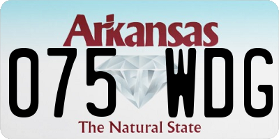 AR license plate 075WDG