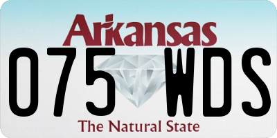 AR license plate 075WDS