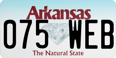AR license plate 075WEB