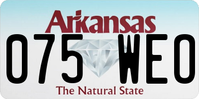 AR license plate 075WEO