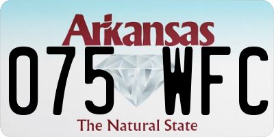 AR license plate 075WFC