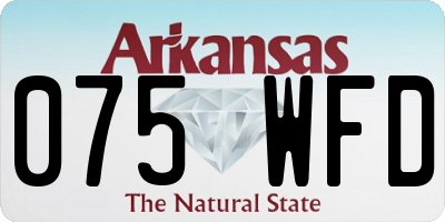 AR license plate 075WFD