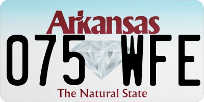 AR license plate 075WFE