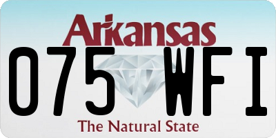 AR license plate 075WFI