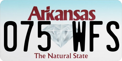 AR license plate 075WFS