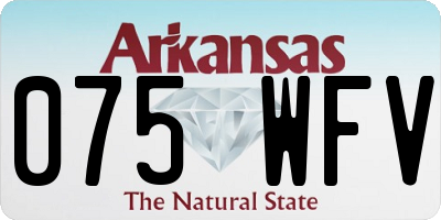 AR license plate 075WFV