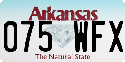 AR license plate 075WFX
