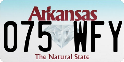 AR license plate 075WFY