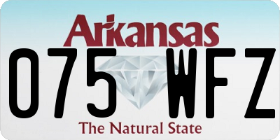 AR license plate 075WFZ
