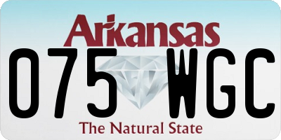 AR license plate 075WGC