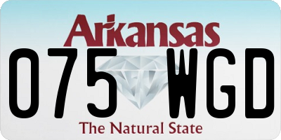 AR license plate 075WGD