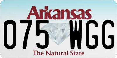 AR license plate 075WGG
