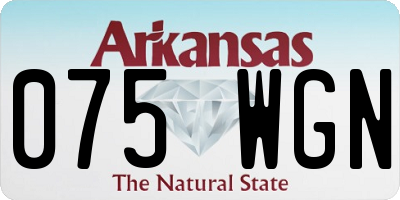 AR license plate 075WGN