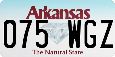 AR license plate 075WGZ