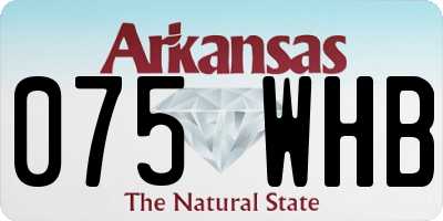 AR license plate 075WHB