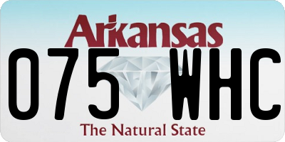 AR license plate 075WHC